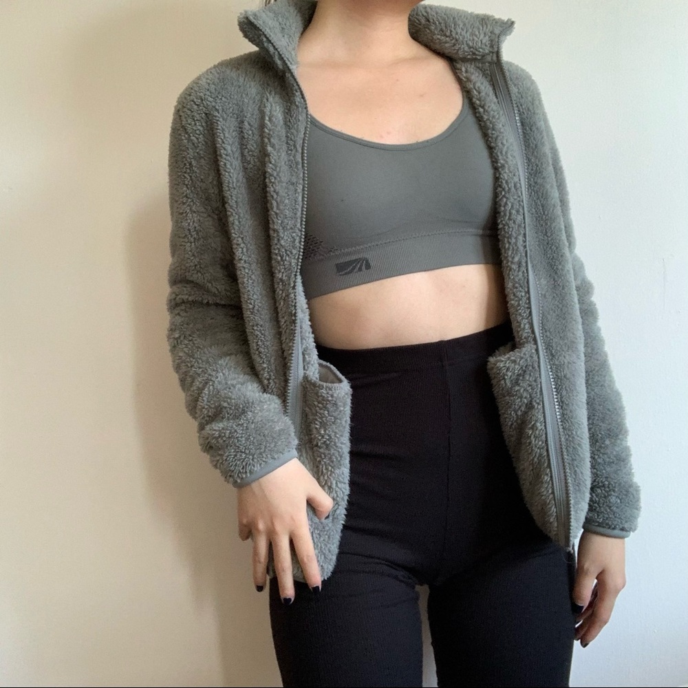 Uniqlo Green Fleece Jacket